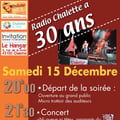 affiche des 30 ans de la radio , décembre 2012