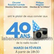 soirée anniversaire des 40 ans , le 4 février 2025 . L''invitation