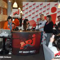 émission en direct avec Leslie, le 6 février 2012.