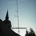 l' ancienne antenne de VAG FM à la nuit tombante...
