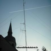 l' ancienne antenne de VAG FM à la nuit tombante...