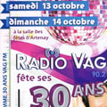 affiche des 30 ans de la radio avec les festivités