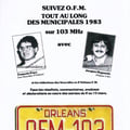 publicité pour les élections municipales 1983