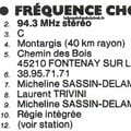 l'annuaire national de la FM 1987