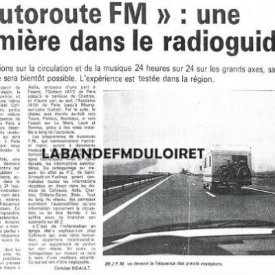 AUTOROUTE FM - RADIO VINCI AUTOROUTES / AUTOROUTE INFO