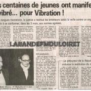 article de presse déc. 1993 contre saisie des émetteurs