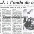 article de presse septembre 1985