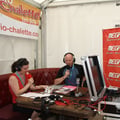 Emission commune en extérieur avec Méga FM (ici fin juin 2012 )
